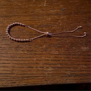 Rose Gold Plated Adjustable Bracelet